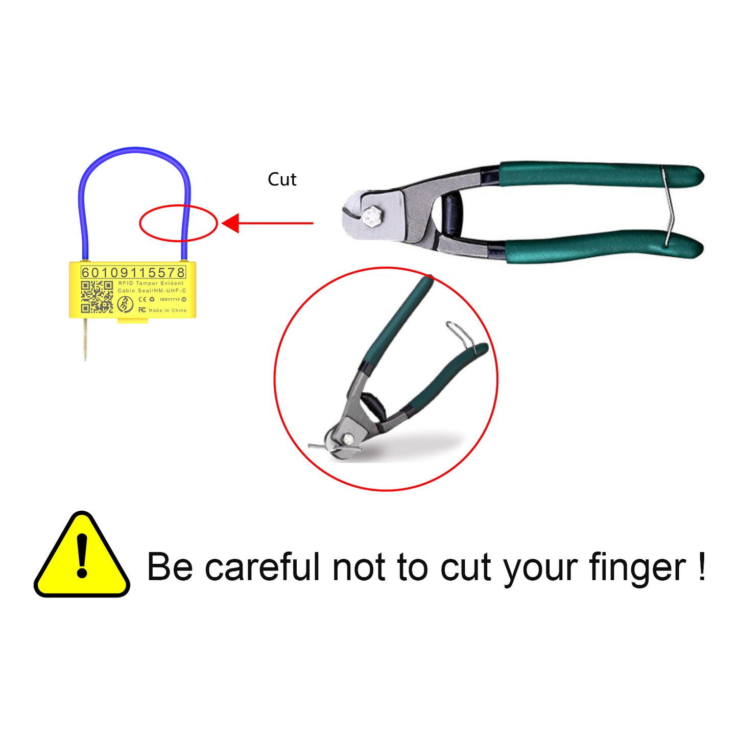 RFID Tamper Evident Cable Seal 200 Seals/Box @ $1.17/Seal